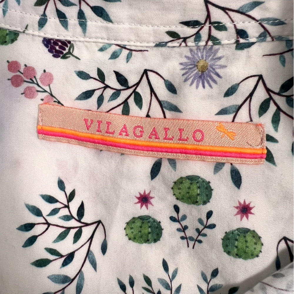 Vilagallo Natasha Monkey & Leaf Button Down Shirt - Picture 4 of 12